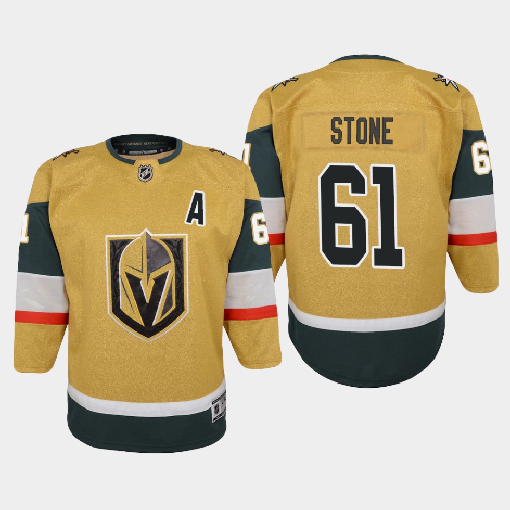 Adadis Vegas Golden Knights 61 Mark Stone Youth 2020-21 Player Alternate Stitched NHL Jersey Gold